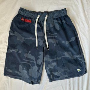 Vuori Banks Short Blue Camo Size Small